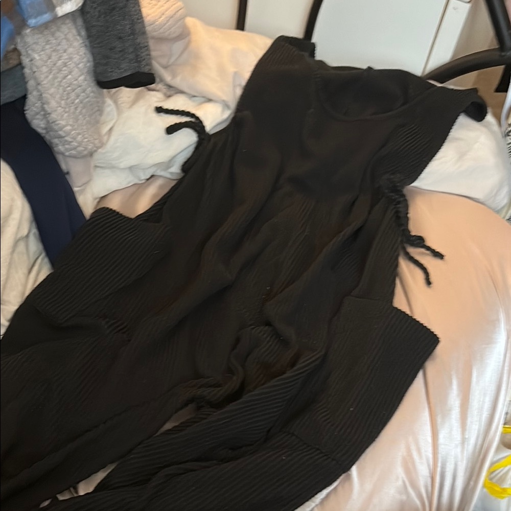 Black Sleeveless Jumpsuit
